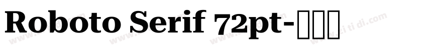 Roboto Serif 72pt字体转换